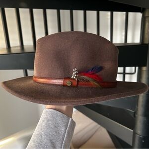 Stetson Dark Brown Wool Hat